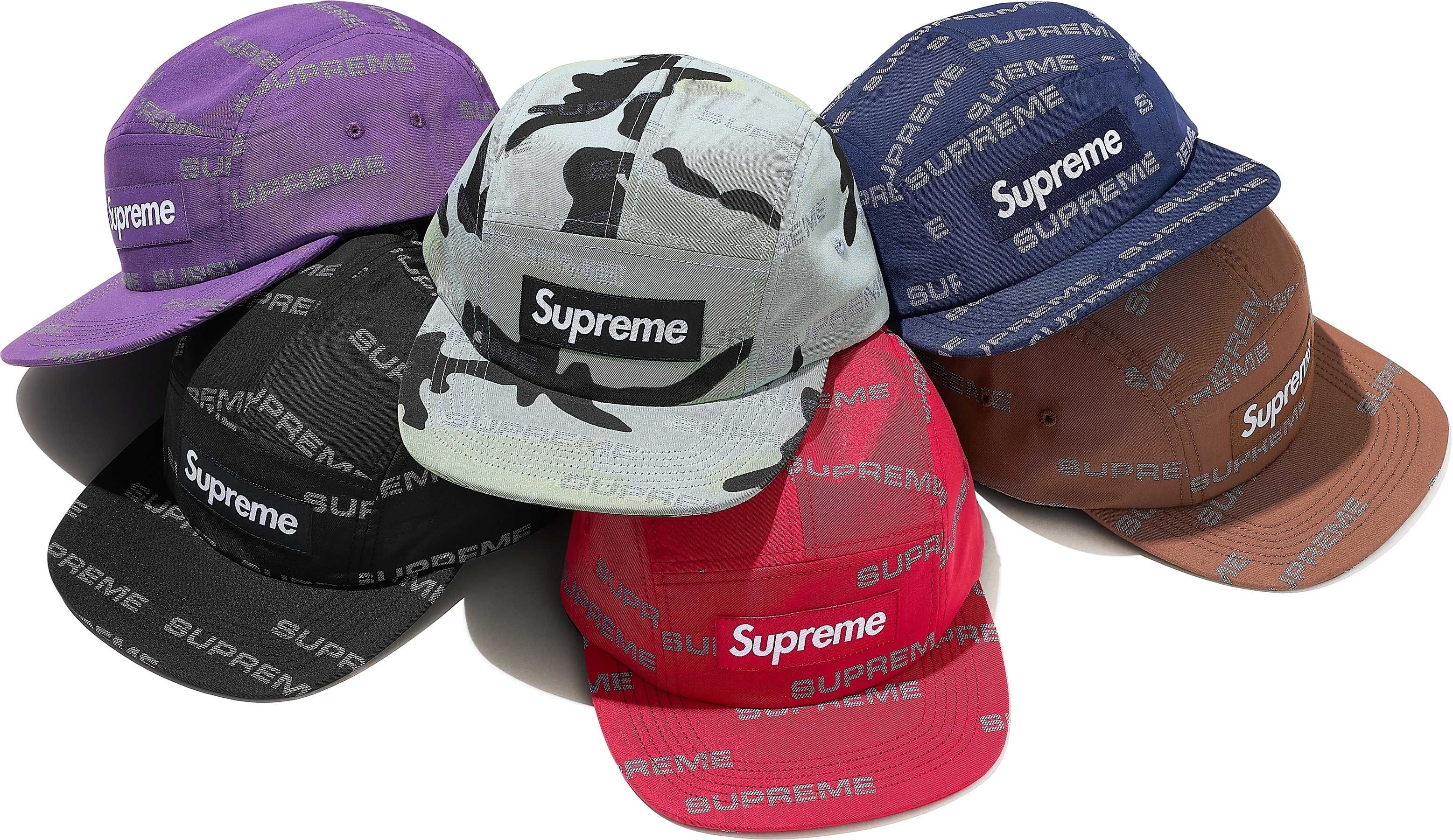 Reflective Jacquard Camp Cap